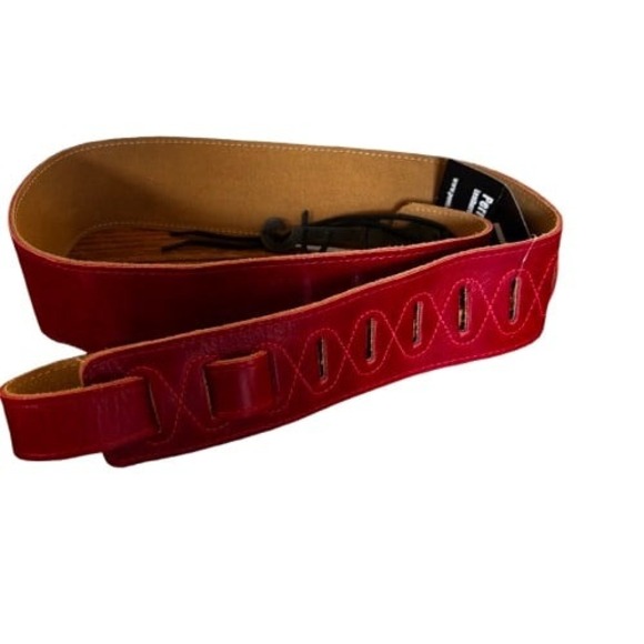 NWT Perri's Leather Limited Red Guitar Strap - Picture 1 of 4